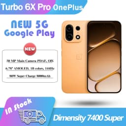 NEW OnePlus Turbo 6X Pro 5G Mobile Phone Dimensity 7400 Super 8000mAh 80W IP69 Android 16 50MP
