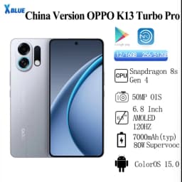 OPPO K13 Turbo Pro Screen 6.8 Inch AMOLED 120Hz 50MP Snapdragon 8s Gen4 7000mAh 80W SuperVOOC NFC OTA Update