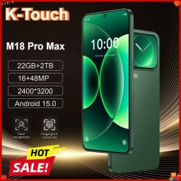 K-Touch M18 Pro Max Smartphone 5G 7.3inch Full Screen 7800mAh Mobile Phones Android Cell Phone 22GB 2TB 5G Dual SIM Global Version Unlocked