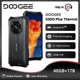 Global Version DOOGEE S300 Plus Thermal Rugged Phone Thermal Imaging 48GB+1TB Dimensity 8300 11000mAh 6.78” FHD+120Hz Android16