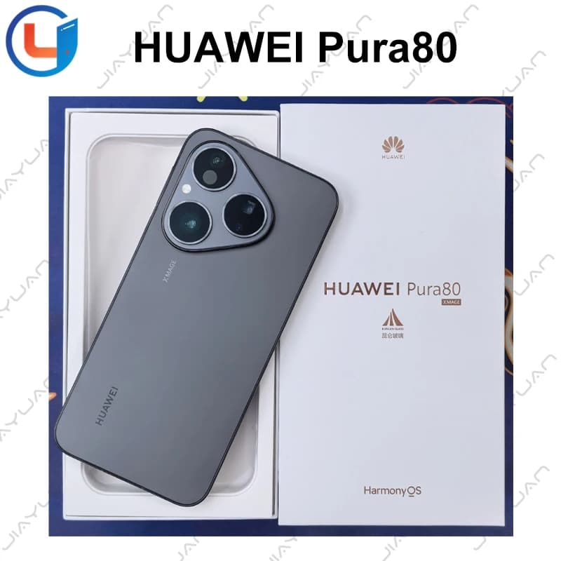Original HUAWEI Pura 80 Mobile Phone 6.6" OLED 120Hz Display Kirin 9010s HarmonyOS 5.1 Camera 50MP Battery 5600mAh Smartphone
