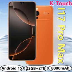 K-Touch Hot I17 Pro Max 7.0 HD Mobile Phones 8000mAh Smartphone 22GB+2TB Cell Phone Android 15 High-quality 5G Dual SIM 16+48MP Camera Cellphones