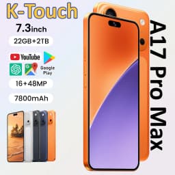 K-Touch A17 Pro Max Mobile Phones 5G Dual SIM Global Version Smartphone Android 15 Cell Phone 7.3 Inch 16+48MP 22GB+2TB 7800mAh Cellphones
