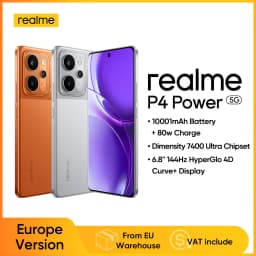 Realme P4 Power 5g Smartphone 10001Mah Battery 80W Charge 50Mp Sony Ois Camera 6.8"144Hz Curved Display