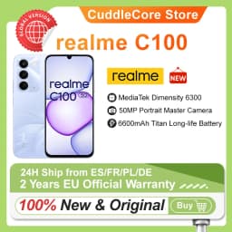 realme C100 5G Smartphone 6.8‘’ 144Hz Display 6600mAh Large Battery 45W Charge IP64 Waterproof Dustproof Dual SIM Android 16 Budget Phone