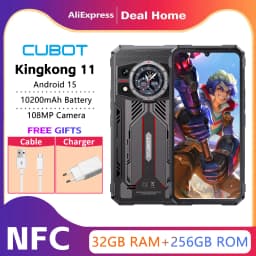 Cubot Kingkong 11 NFC 5G Rugged Phone Dimensity 7025 1.45" Rear Dual Screen 10200mAh 8GB/16GB+256GB Phone108MP 33W Cellphone