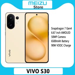 Original Vivo S30 5G Smart Phone 6.67 120Hz AMOLED Screen Snapdragon 7 Gen 4 6500mAh Battery 90W SuperCharge 50MP Main Camera