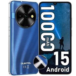 OUKITEL C59 Android 15 Cell Phone Unlocked 2025-10000mAh Battery, 16GB +128GB/TF 1TB Smartphone,6.88'' Display,, 120LM Flashligh