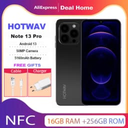 HOTWAV Note 13 Pro 16GB+256GB Octa-Core 6.6'' HD+90Hz Refresh Rate Android 13 NFC 50MP Camera 5160mAh 18W Charging