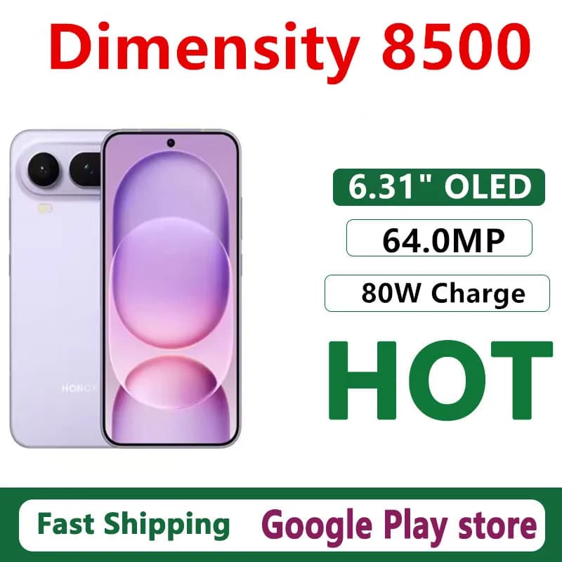 Original Honor Magic 8 Pro Air Mobile Phone 6.31" OLED 120HZ 64.0MP Camera IP69 Waterproof Wireless Charge Dimensity 9500 OTA