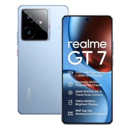 Smartphone realme GT 7 5G, processor Dimensity 9400e, battery 7000 mAh, charge W, camera 50 MP Sony IMX906 OIS, NFC