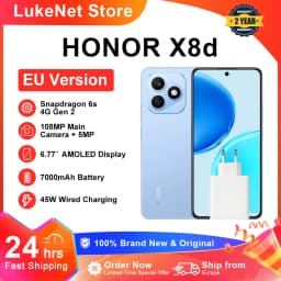 HONOR X8d EU version smartphoneSnapdragon 6s 4G Gen 2 6.77" AMOLED 7000mAh battery 45W super fast charging 108MP high-definition main camera IP65