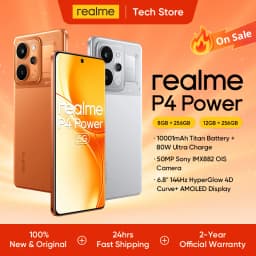 realme P4 Power 5G Smartphone /Cellphone 10001mAh Battery 80W Charge 6.8"144Hz Curved Display Dimensity 7400 Ultra Chipset 50MP Sony Camera