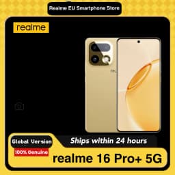 realme 16 Pro Plus 5G Smartphone 8GB + 256GB, 200MP LumaColor Camera + 50MP, Mobile Phone with Snapdragon Processor ® 7 Gen 4, 7000mAh Battery and 45W Charge, 6.8" 144Hz AMOLED Screen Mobile Phones, (without adapter)