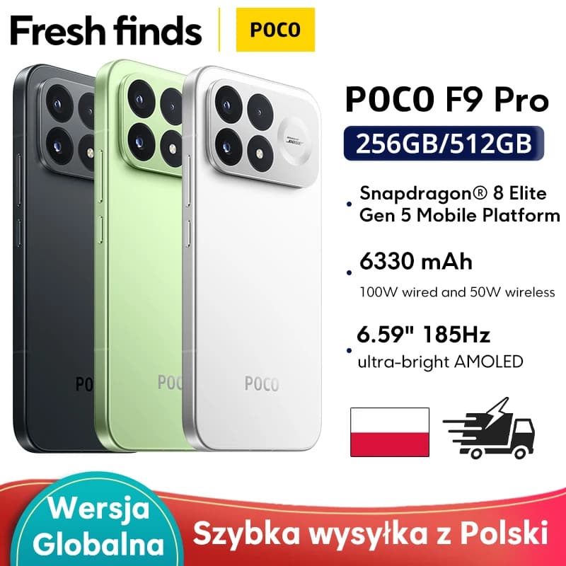 Poco F9 Pro Global Version Smartphone Snapdragon 8 Elite Gen 5 200Mp 6.59" 185Hz Display 6330Mah Battery