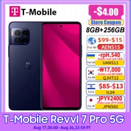 Global Version T-Mobile Revvl 7 Pro 5G Mobile Phone 5000mAh Battery 6.78'' AMOLED Display Snapdragon 6 Gen 1 NFC 50MP OIS Camera
