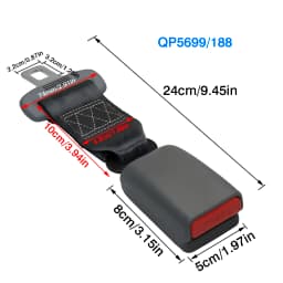 Car Safety Belt 24CM 80CM Seat Belt Extension Plug Buckle Seatbelt Clip Adjustable Extender Child Universal Lengthening