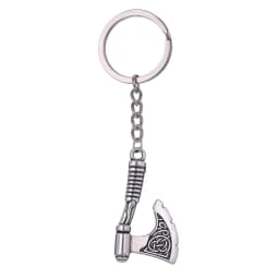 Dreamtimes Viking Axe Pendant Keychain Stainless Steel Men's Celtic Rune Vintage Protector Jewelry Gift Wholesale