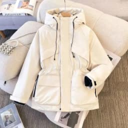 New Ladies Down Cotton Jacket 2026 Hooded Thicken Warm Lady Outerwear Long Sleeve High Quality Women's Winter Parka Coat