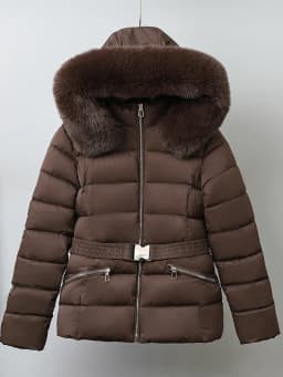 Winter Thickened Slim Cotton Jacket 2025 New Fashion Fur Collar down Cotton Coat Women's Short Style Warmth Comfortable Coat