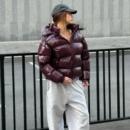Solid Glossy Zipper Hooded Coats Women's Warm Elastic Waist Pleated Short Cotton Jacket 2026 Winter New Lady High Street Outwear