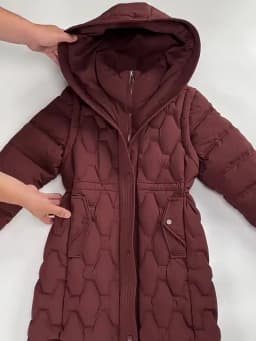 2026 Fashion Winter Long Parkas Women's Down Cotton-padded Jacket Detachable-sleeve Coats Thicken Warm Overcoat Hooded Outerwear