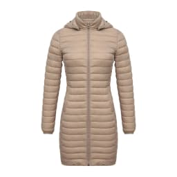 SANTELON Winter Women Loose Long Parka Coat With Detachable Hood Female Soild Ultralight Portable Warm Padded Cotton Outwear