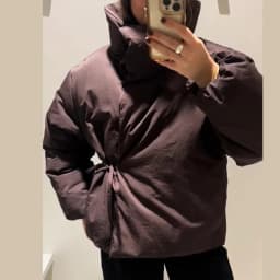 Casual Women's Brown Lace Up Cotton Coat Stand Collar Long Sleeve Pocket Thick Jackets 2025 Autumn Winter Lady Warm Outerwear