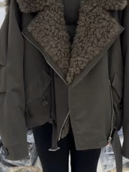 Winter Fashion Faux Fur Collar Padded Jacket Women Army Green Oversized Warm Thick Coat Drawstring Waist Streetwear Chic Tops