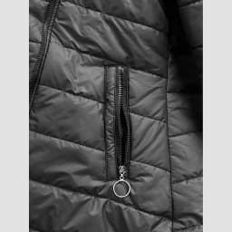 Women's Hooded Fleece Lined Jackets Long Sleeve Cotton Padded Winter Fit Warm Medium Length Coat Zip Up Stylish Women's Clothing