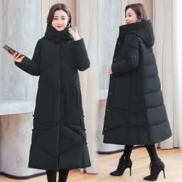 Vintage Thicken Down Cotton Jacket Women Wear 2026 Winter New National Style Loose Long Coat Female Warm Hooded Parkas Overcoat