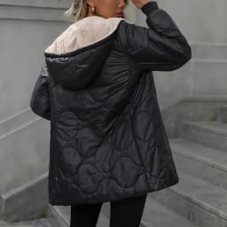 Parkas Women Thick Hooded Long Coats Zipper Full Sleeve Solid Parka Casual Straight Hoodies Warm Jackets Cardigan Winter