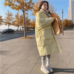 2024 New Korean Women's Jacket Winter Parkas Loose Hooded Cotton Padded Female Long Down Jacket Thicken Oversize Puffer Coats