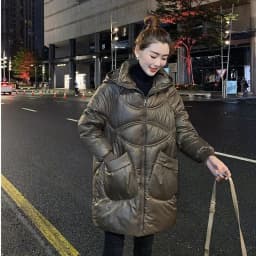 Women Warm Down Cotton Padded Loose Coat 2026 Autumn Winter Thicken Puffer Jacket Female Hooded Solid Long Sleeve Short Parkas