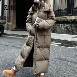 ZAROY Padded Women Jacket Windproof Warm Winter Long Parkas Overcoat Loose Casual Hoodie Coat Skiing Outerwear Длинные п
