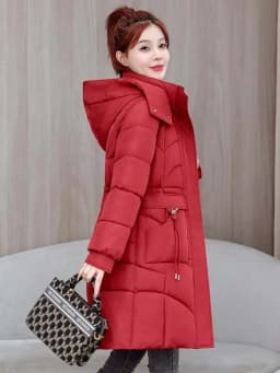 Detachable Hat down Cotton Jacket Large Size Loose Anti-Aging Mid-Length Women's Outerwear Winter Clothes New Arrival 2025