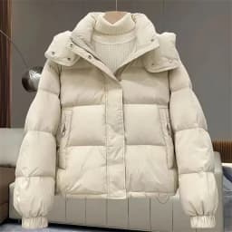 Cotton-Padded Coat Ladies New Autumn Winter 2025 Korean Down Jacket Women's Parkas Short Bread Outerwear Hooded Cotton Jackets