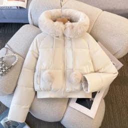 New 2025 Fashion High-end Elegant Women's Winter Parkas Coat Long Sleeve Short Be All-match Ladies Down Cotton-padded Jacket
