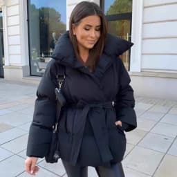 Warm Parkas Women Long Coats 2025 Autumn Winter Khaki Black Long Sleeve Coat Khaki High Waist Casual Elegant Y2k Jackets Thick