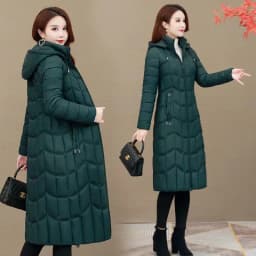 2026 Winter Jacket Women X-long Thicken Down Coat with A Hood Straight Elegant Outerwear Korean Fashion Female Parkas