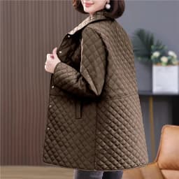 2026New Spring Autumn Retro Comfort Versatile Rhombic lattice Ligh Cotton Loose Women Parkas Down Cotton Jacket Warm Coat Female