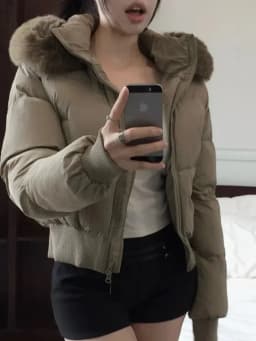 Retro Korean Design Detachable Hooded Cotton Jacket Women's Slim Fit Winter New Style Small Size Cotton Coat