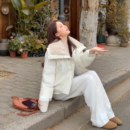 2025 New Versatile Small Sheepskin Cotton Jacket Women Short down Lamb Fur Winter Turned Fur Collar Cotton Coat Jacket