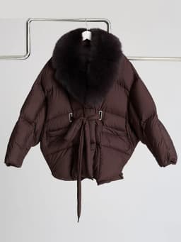Faux Fur Padding Women's Jacket Fashion Lace Up Long Sleeve Loose Female Coats 2026 Winter Street Chic Thicken Lady Outerwears