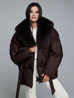 Faux Fur Padding Women's Jacket Fashion Lace Up Long Sleeve Loose Female Coats 2026 Winter Street Chic Thicken Lady Outerwears