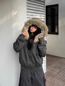 Autumn Winter Cotton Padded Jacket Women Outerwear Thick Warm Oversize Short Coat Female Hooded Long Sleeve Fur Collar Parkas