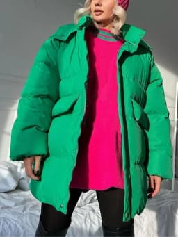 Women's Winter Parka 2025 Warm Jacket Blue Vintage Padded Thick Oversize Black Cotton Winter Quilted Coat with Hood for Women