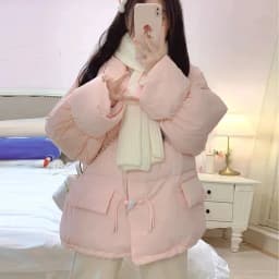 Off-season Women's Down Cotton Loose Coat 2026 New Winter Female Korean Horn Button Jacket Bread Ladies Student Overwear