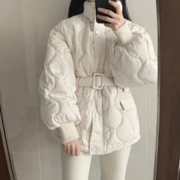 Women Winter Warm Thick Cotton Coat 2025 New Women With Belt Stand Collar Cotton Padded Jacket Korean Loose Women Parka Outwear