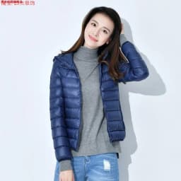 Brand New Autumn Winter down Cotton Jacket Women's Hooded Short Stand Collar plus Size Slim Fit Ladies Outerwear Coat